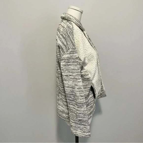 Anthropologie Saturday Sunday  Fleece Sweater Jacket Shacket - Picture 9 of 13